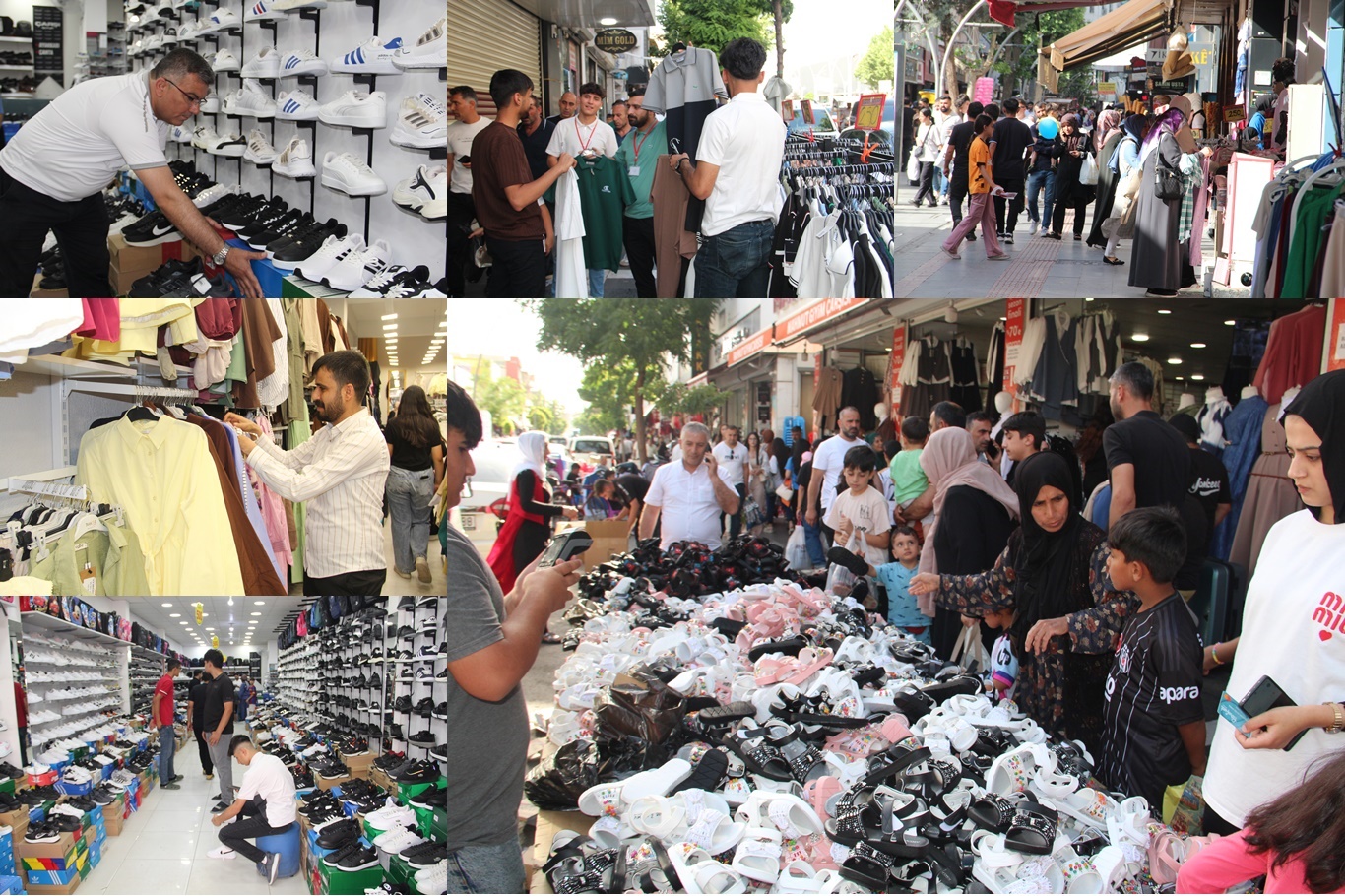 Bayrama sayılı günler kala çarşı ve pazarlarda hareketlilik başladı Bayrama sayılı günler kala çarşı ve pazarlarda hareketlilik başladı