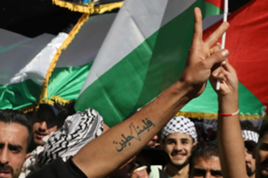 Hundreds in Vienna march for Palestine and Iran
