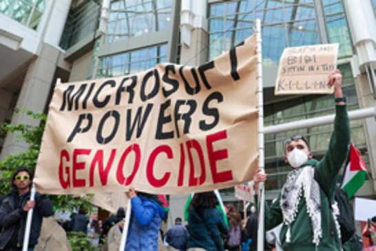 United States: Protesters in Seattle demand end to Microsoft’s support for Israeli apartheid