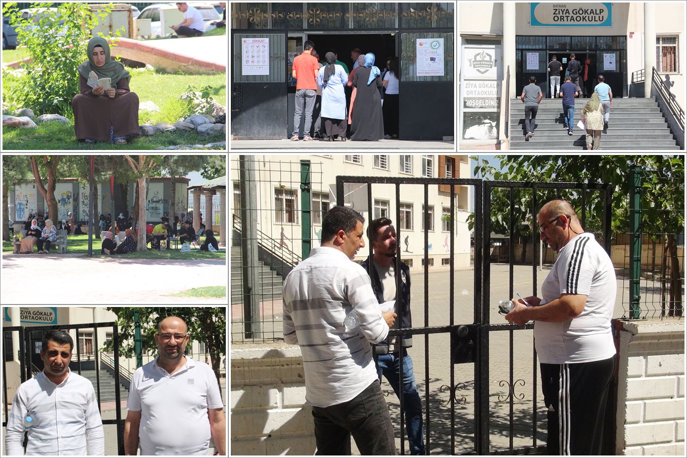 Batman'da sınava geç kalanlar içeri alınmadı