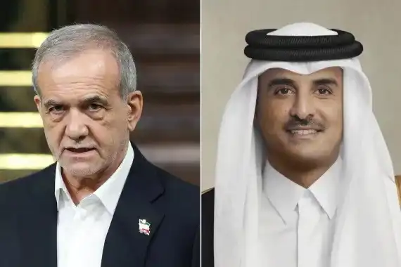 الرئيس الإيراني لأمير قطر: لم نستهدف قطر في هجومنا على "العديد" ونقدّر دعمكم الرئيس الإيراني لأمير قطر: لم نستهدف قطر في هجومنا على "العديد" ونقدّر دعمكم