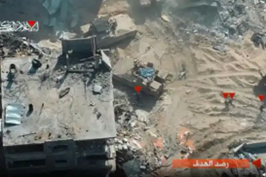 كتائب القسام  تشارك مشاهد اشتباك مباشر مع قوات الاحتلال في جباليا