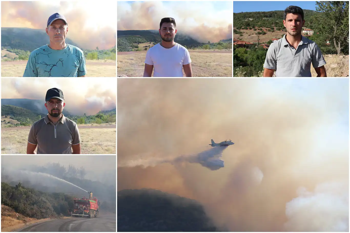 Yangının ortasında kalan köylülerden yetkililere "daha fazla destek verin" çağrısı Yangının ortasında kalan köylülerden yetkililere "daha fazla destek verin" çağrısı