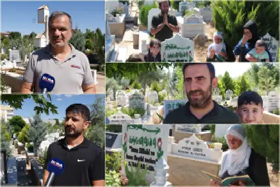 Vatandaşlar arife günü mezarlıklara akın etti