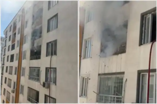 Batman'da apartman dairesinde yangın paniği