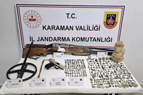 Karaman'da tarihi eser operasyonu: 5 tutuklama
