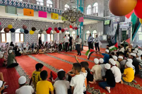 Yaz Kur'an kursunda "Filistin'e Destek" programı düzenlendi