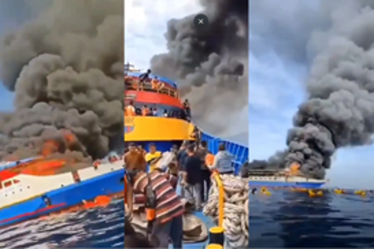 Three dead, 150 rescued after passenger ship catches fire in Indonesia’s North Sulawesi
