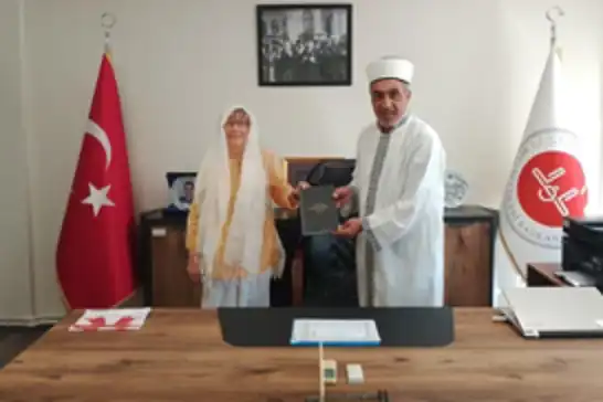 Alman vatandaşı Bursa'da Müslüman oldu