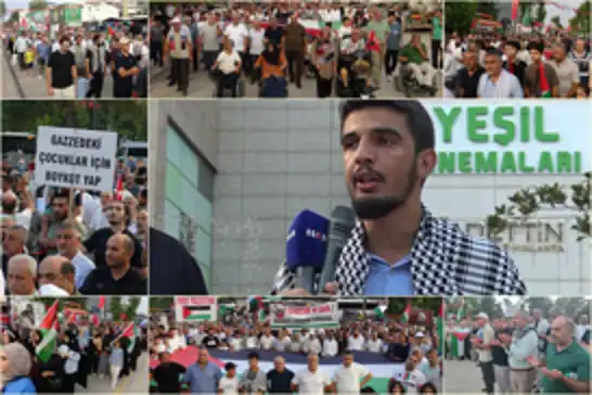 Malatya'da "Gazze için ses ver" etkinliğinde binlerce kişi bir araya geldi