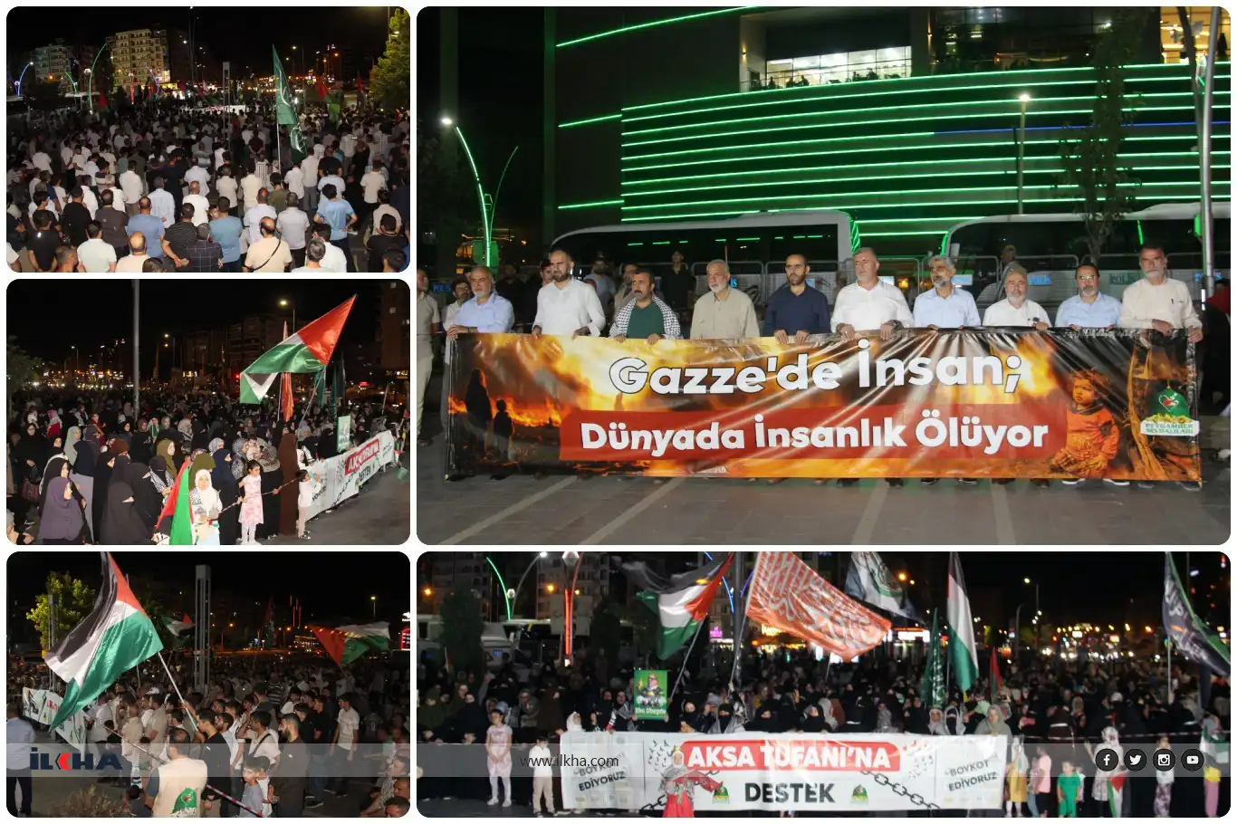 Thousands demand immediate action to stop Gaza starvation at Diyarbakır rally