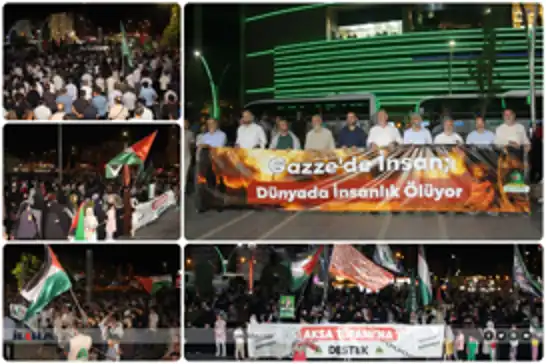 Thousands demand immediate action to stop Gaza starvation at Diyarbakır rally