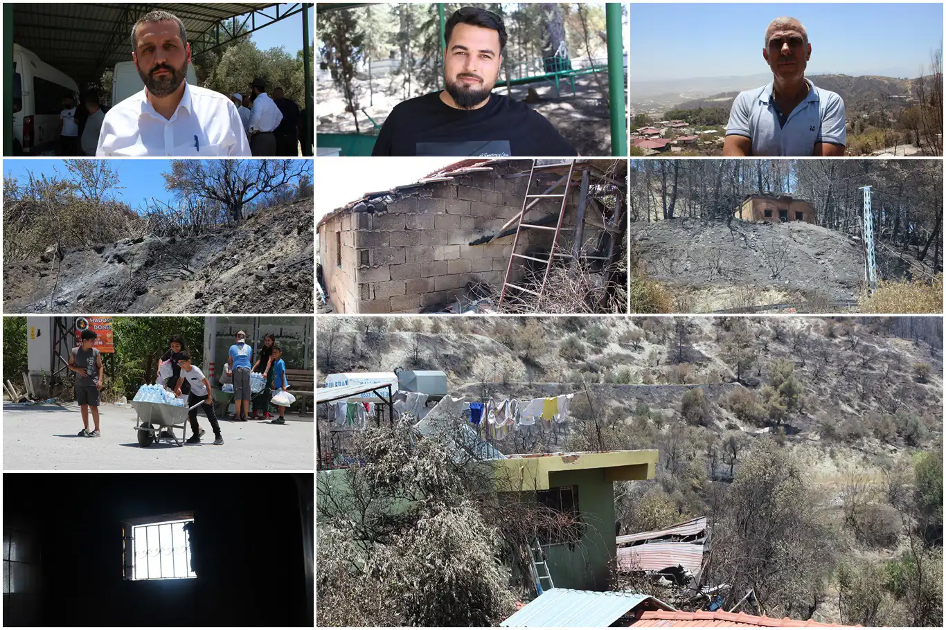 Yangından etkilenen Karaali Mahallesi sakinleri o anları anlattı