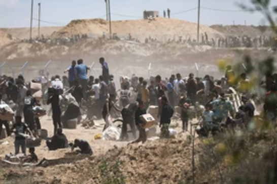 U.S.-funded contractors open fire on desperate civilians at Gaza aid sites