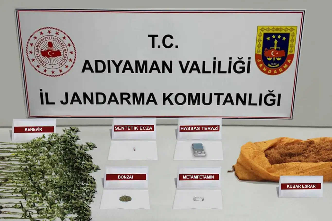 Adıyaman'da uyuşturucu operasyonları: 43 gözaltı