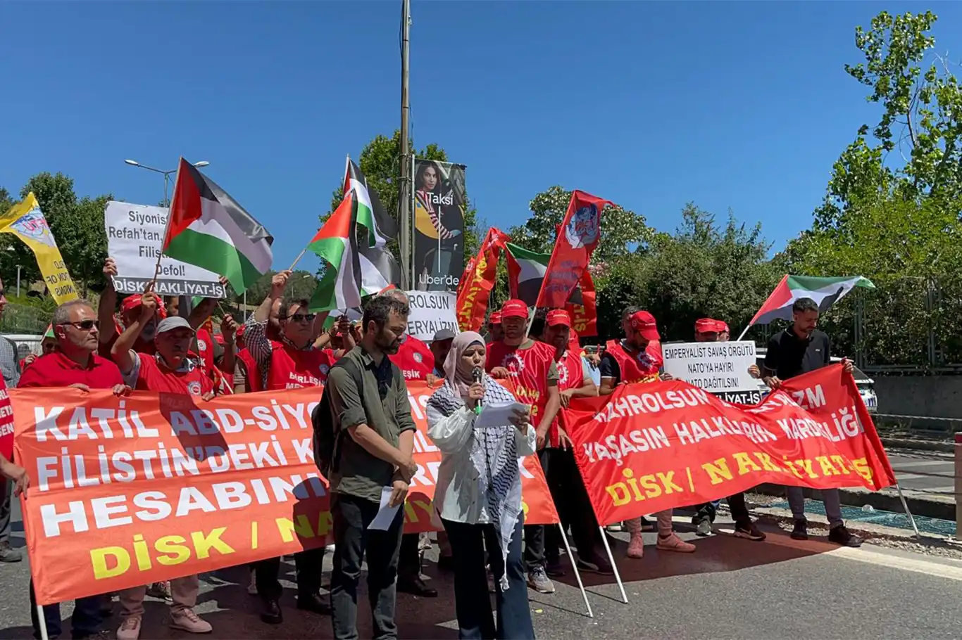 İşgal rejimi ve ABD İstanbul'da protesto edildi İşgal rejimi ve ABD İstanbul'da protesto edildi
