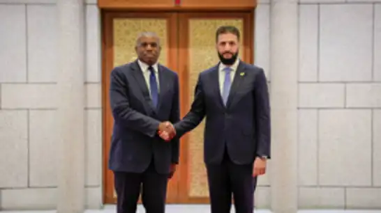 الرئيس السوري يستقبل وزير الخارجية البريطاني في دمشق