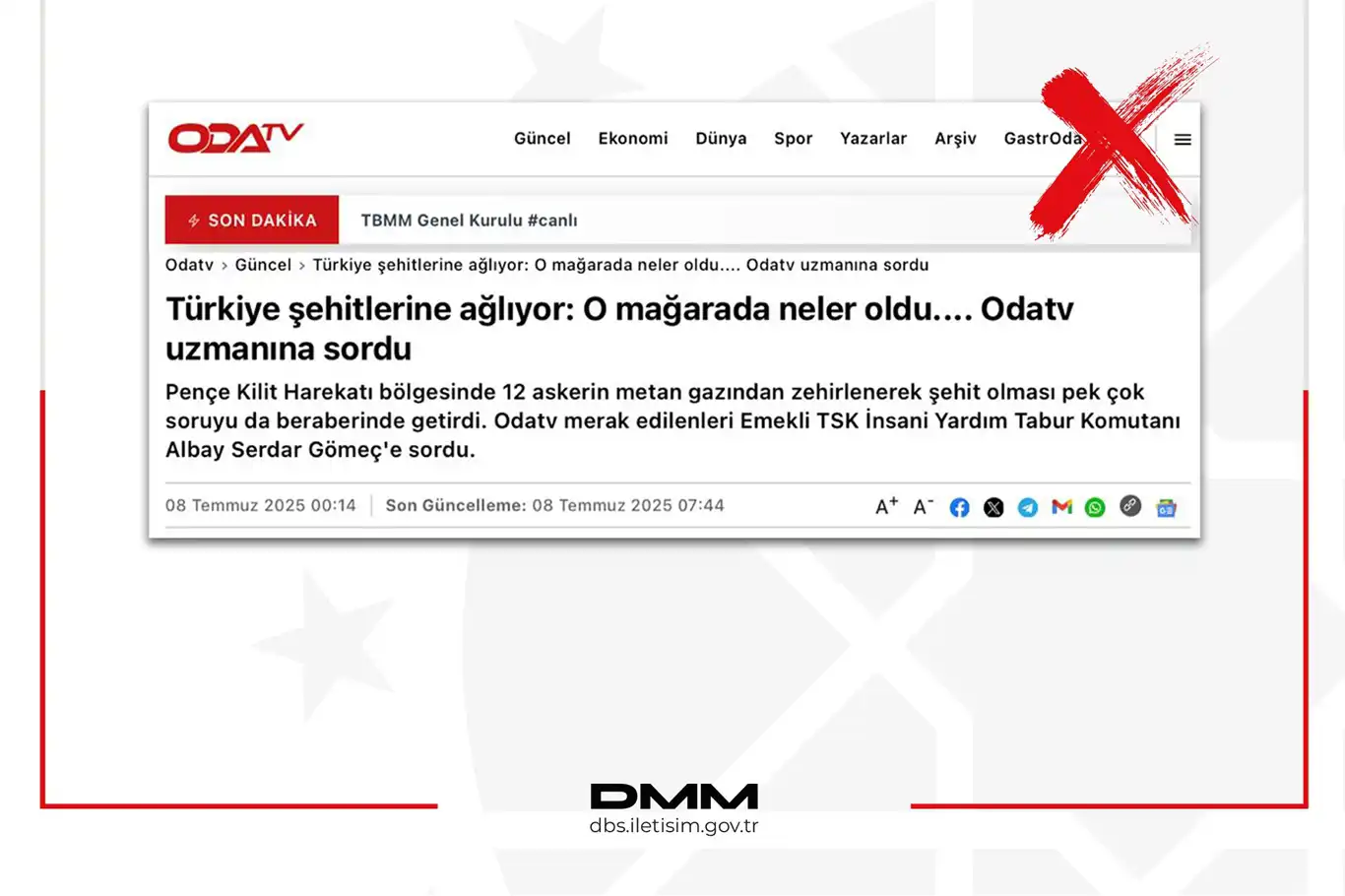 DMM, mağarada "tuzaklama" yapıldığı iddialarını yalanladı DMM, mağarada "tuzaklama" yapıldığı iddialarını yalanladı