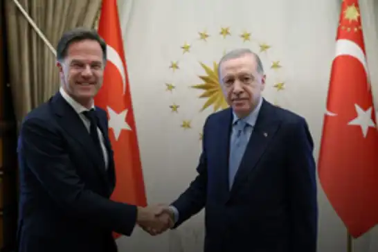 Cumhurbaşkanı Erdoğan Mark Rutte ile görüştü