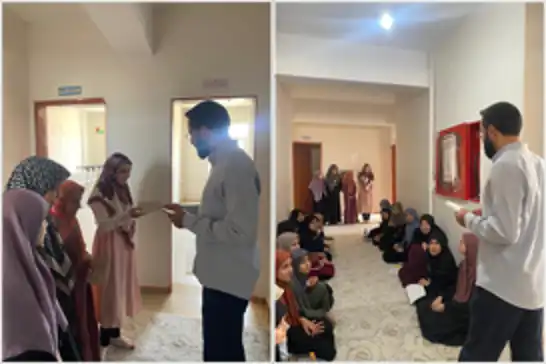 Kız Kur'an kursundaki başarılı öğrenciler ödüllendirildi