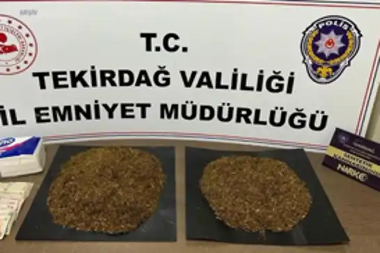 Tekirdağ'da 1 kilogram sentetik uyuşturucu ele geçirildi