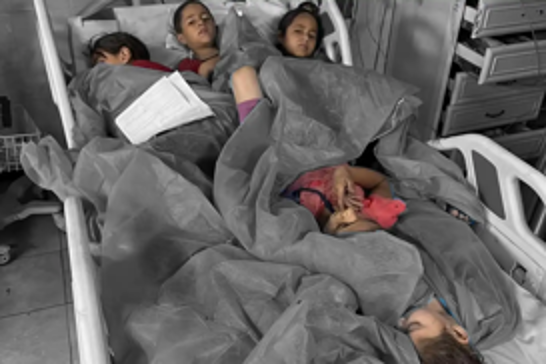 Gaza’s health crisis: Six kids share single bed in war-torn hospital