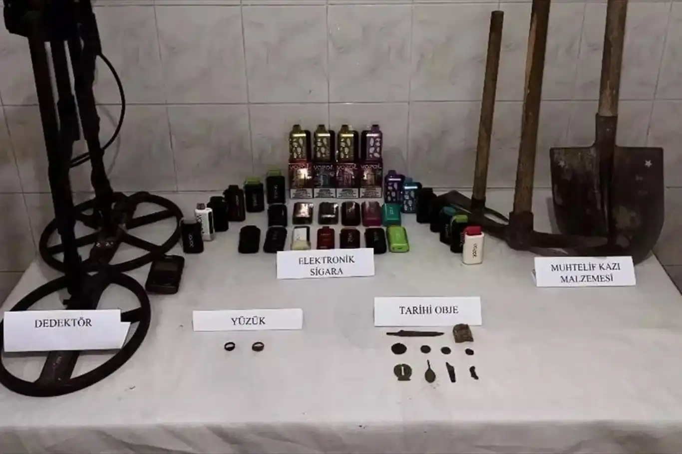 Sinop'ta tarihi eser operasyonu: 1 gözaltı