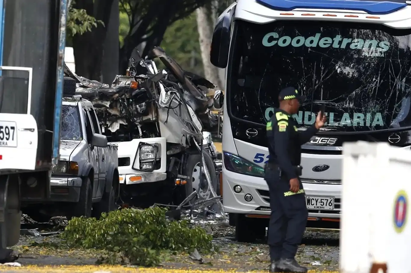18 killed in Colombia drone, car bomb attacks 18 killed in Colombia drone, car bomb attacks