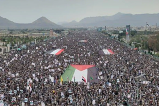 Over 1 million Yemenis flood Sana’a streets in solidarity with Gaza