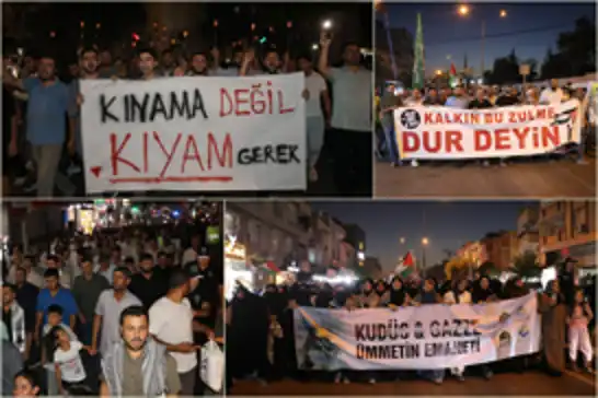 Gaziantep’te Gazze'ye destek yürüyüşü 