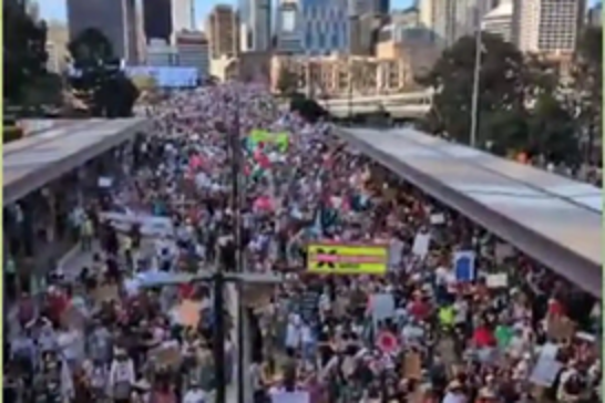 Tens of thousands march across Australia in solidarity with Gaza