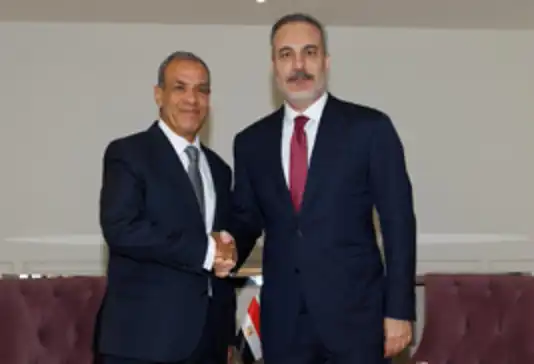 Turkish and Egyptian foreign ministers discuss regional cooperation at OIC meeting
