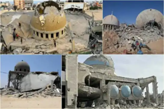 الاحتلال يدمر 1160 مسجداً و40 مقبرة في غزة