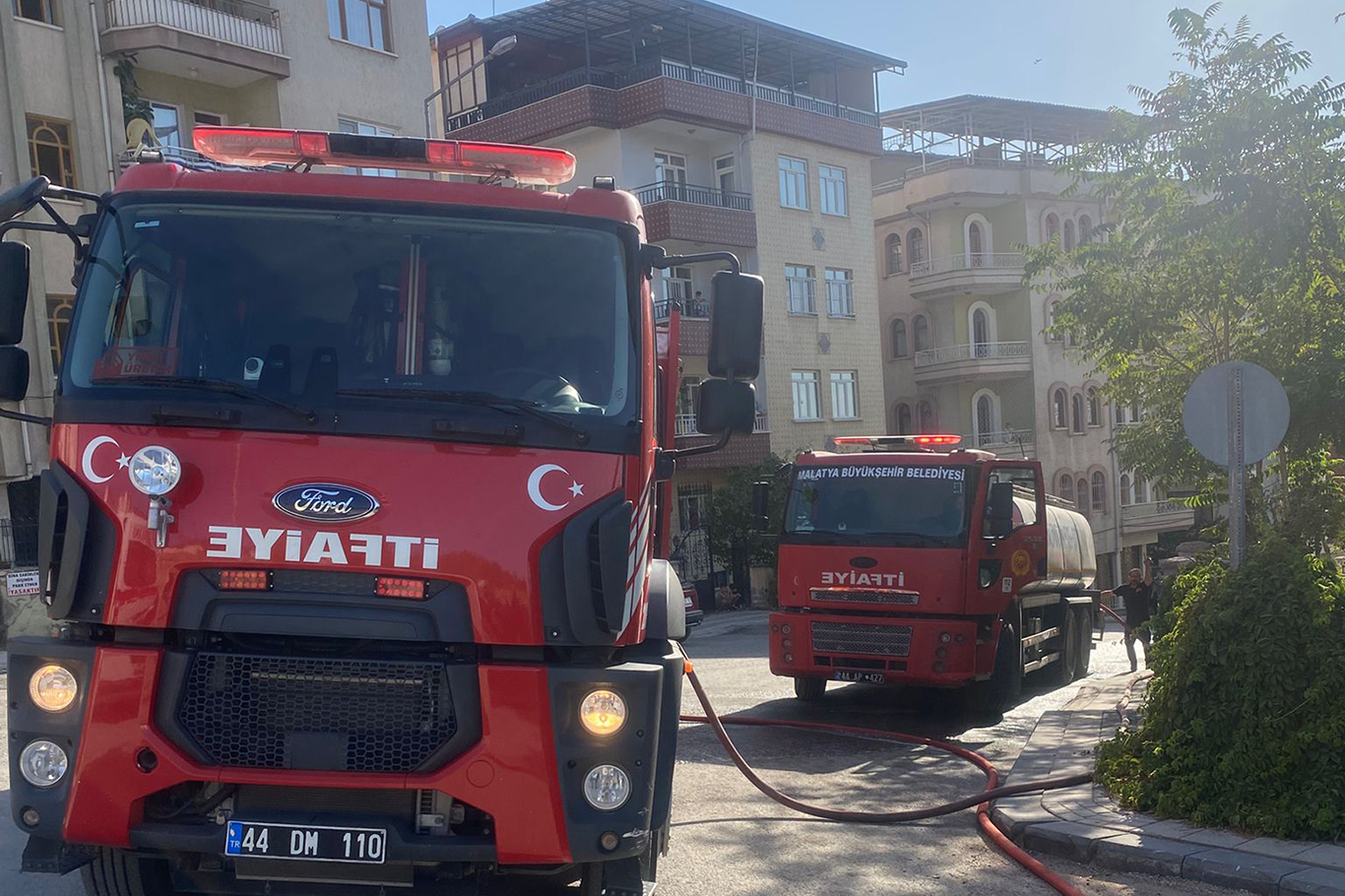Malatya'da korkutan ev yangını Malatya'da korkutan ev yangını