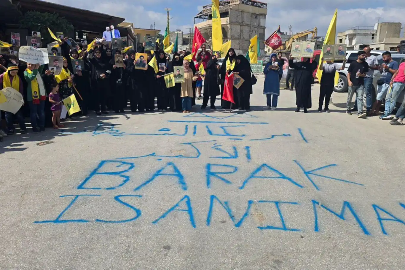ABD elçisi Barrack’ın ziyareti öncesi Güney Lübnan’da protesto ABD elçisi Barrack’ın ziyareti öncesi Güney Lübnan’da protesto
