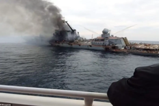 Ukraine strikes Russian missile ship near Crimea