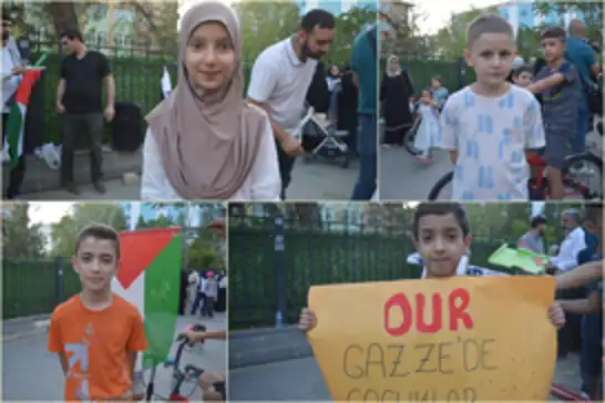 Siirtli çocuklardan vicdanlara çağrı: Gazze'de artık çocuklar ölmesin