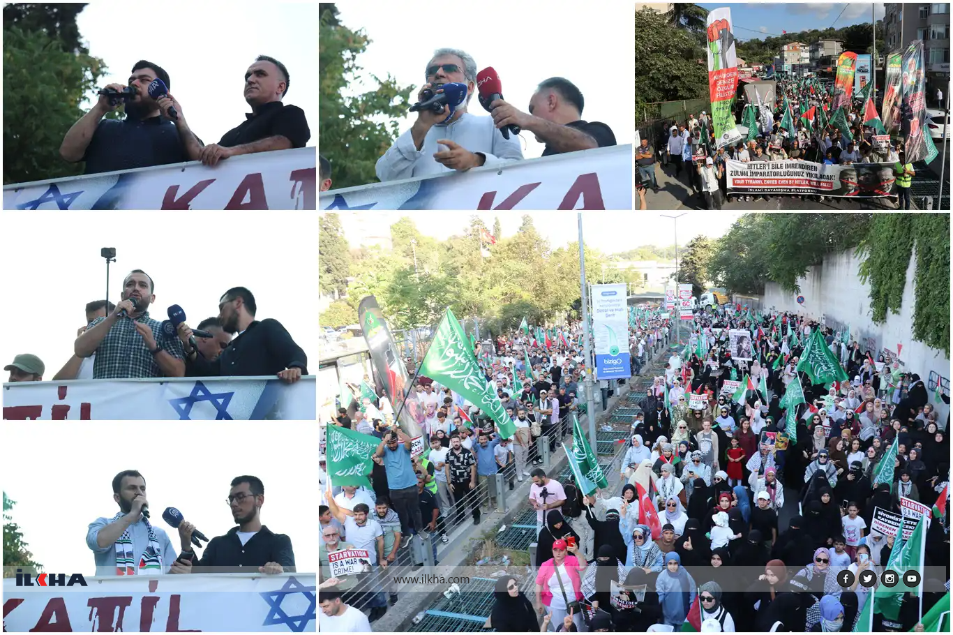 احتجاجات أمام القنصلية الأمريكية في إسطنبول تنديدا بدعمها الإبادة الجماعية احتجاجات أمام القنصلية الأمريكية في إسطنبول تنديدا بدعمها الإبادة الجماعية