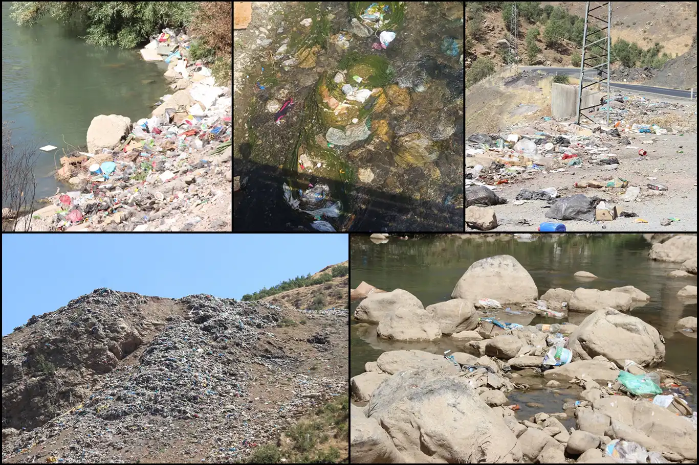 Şırnak'ın köylerinde toplanmayan çöpler derelere akıyor: Köylüler çöplerin toplanmasını istiyor