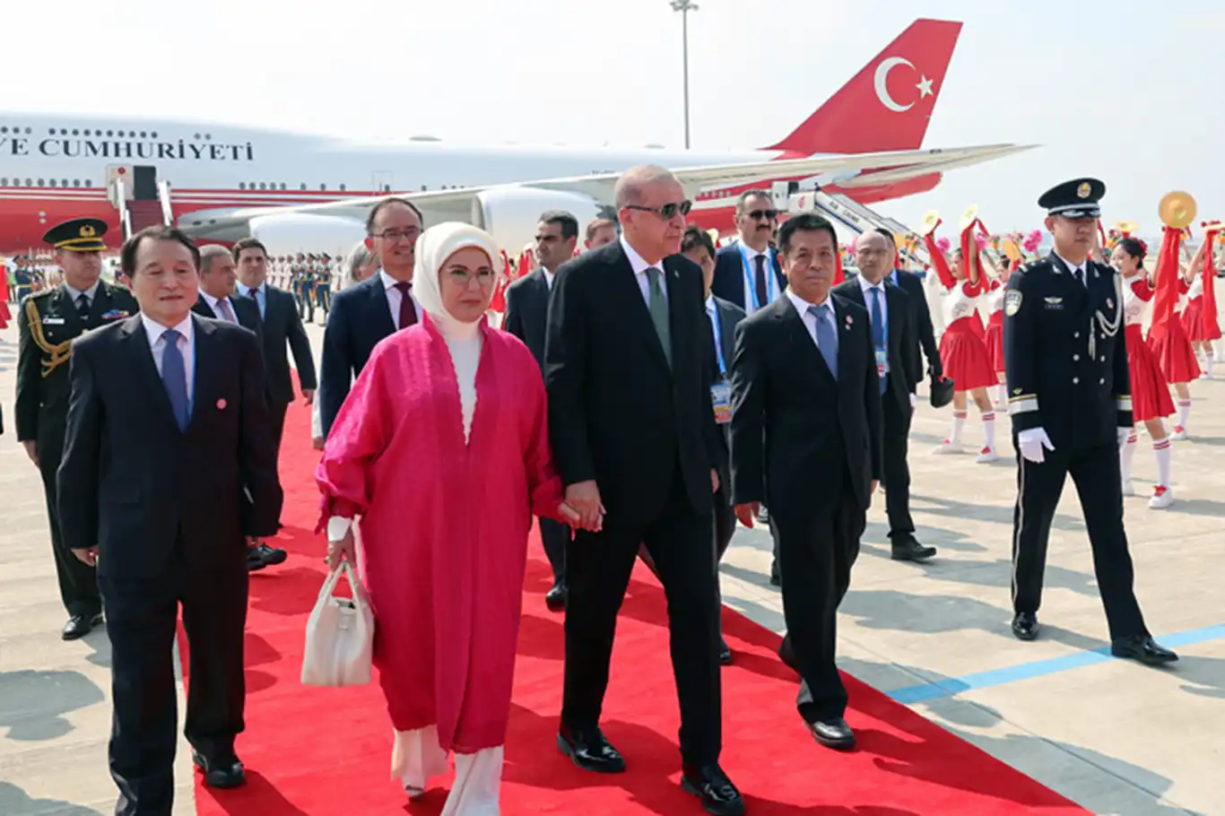 President Erdoğan arrives in China for SCO leaders’ summit
