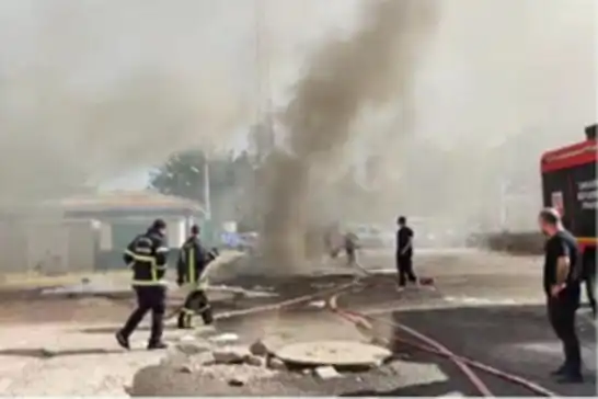 Şanlıurfa'da trafo patladı ilçe elektriksiz kaldı