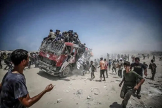Gaza horror: 20 killed as Israeli-forced route causes aid truck disaster