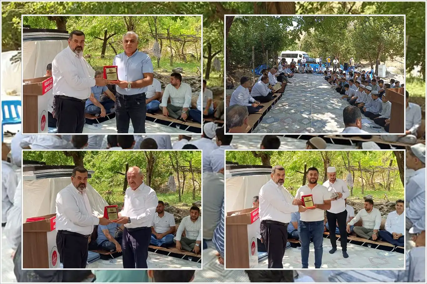 Hafızlık öğrencilerine destek olanlara plaket verildi Hafızlık öğrencilerine destek olanlara plaket verildi