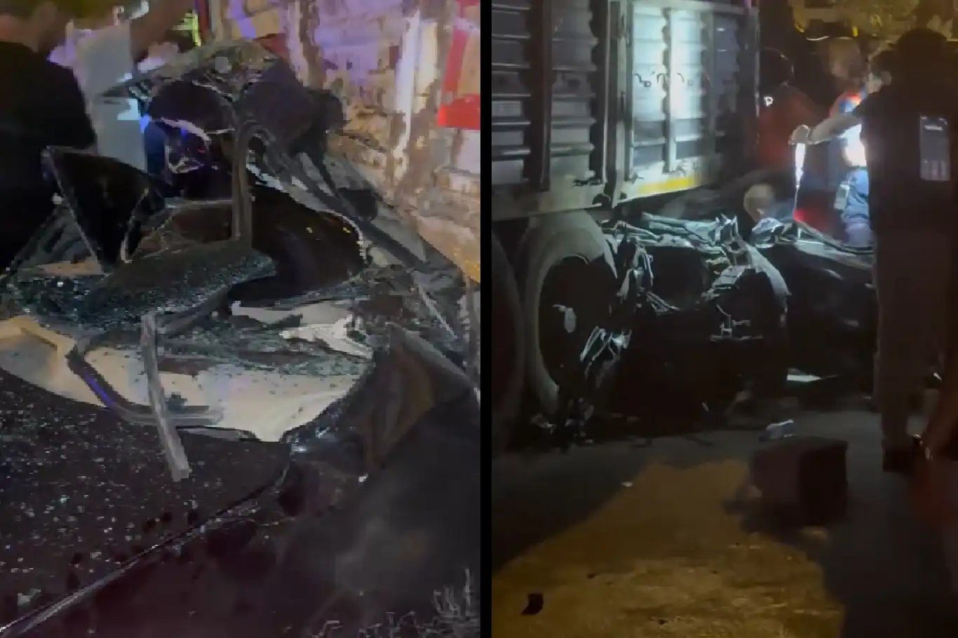 Van'da otomobil tırın altına girdi: 2 ölü