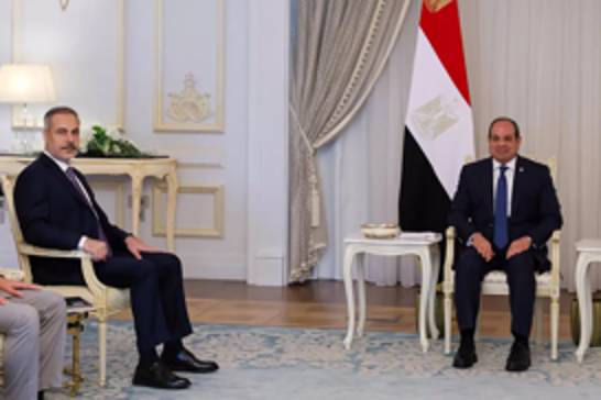 Turkish Foreign Minister meets Egyptian President in Cairo