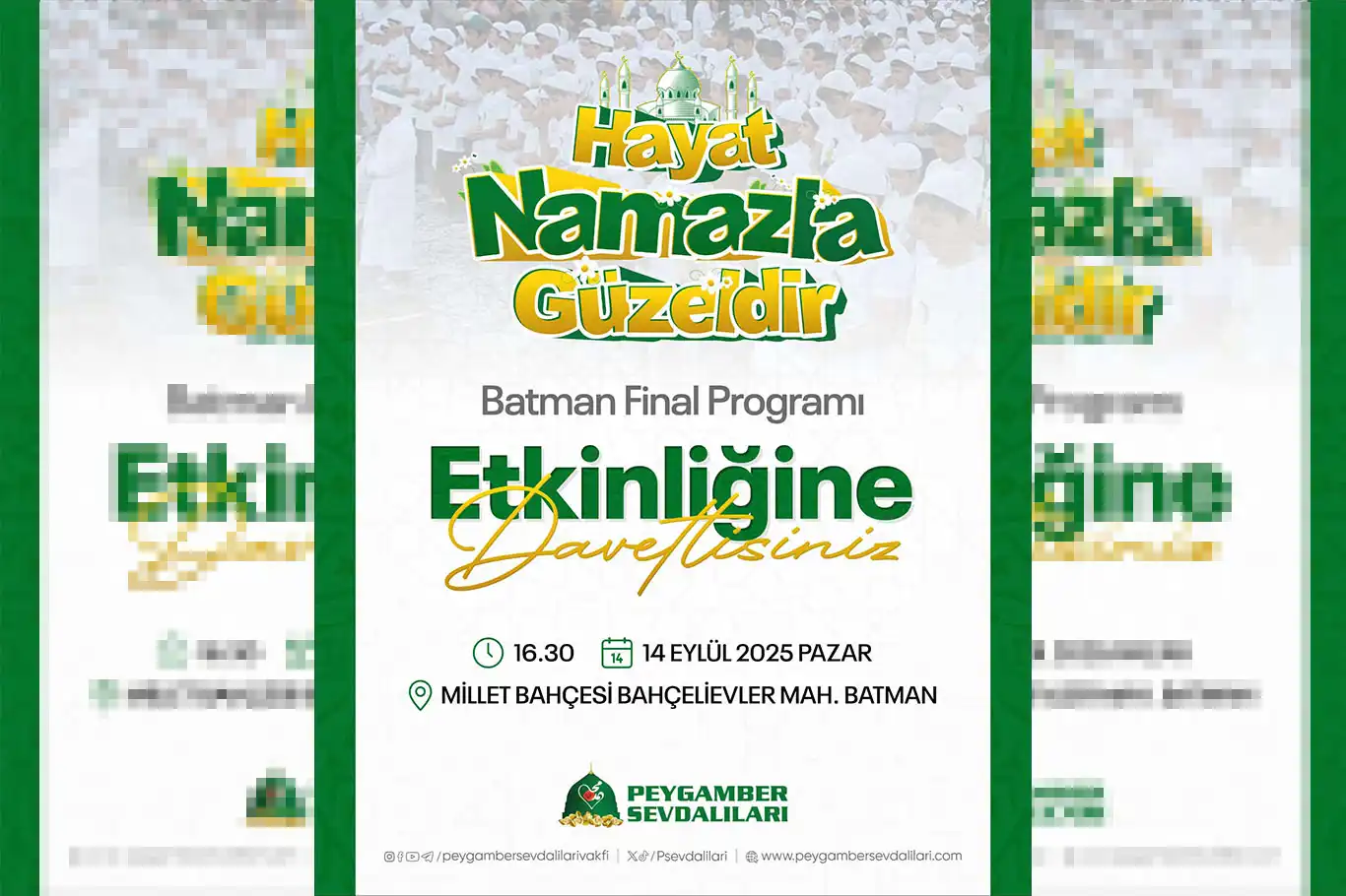 Batmanlılar 14 Eylül'de namaz etkinliğinde buluşuyor