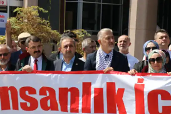 Küresel Sumud Filosuna yönelik saldırılar Ankara'da protesto edildi