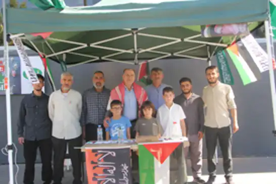 HÜDA PAR Bingöl Gençlik Kolları’ndan Küresel Sumud Filosu'na destek çadırı