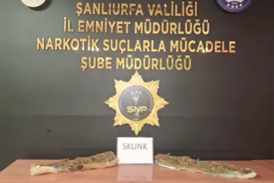Şanlıurfa’da 2 kilo 300 gram skunk ele geçirildi: 1 tutuklama