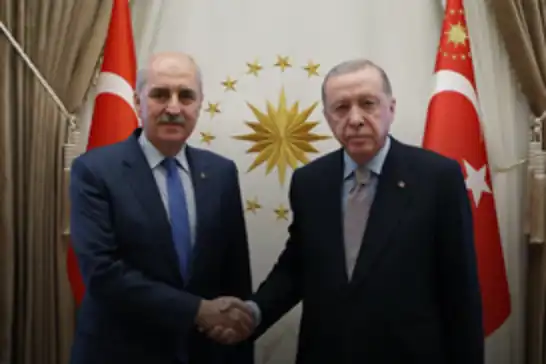 Cumhurbaşkanı Erdoğan, TBMM Başkanı Kurtulmuş’u kabul etti